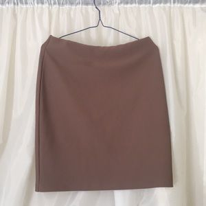 Simple professional Brown skirt stretchy